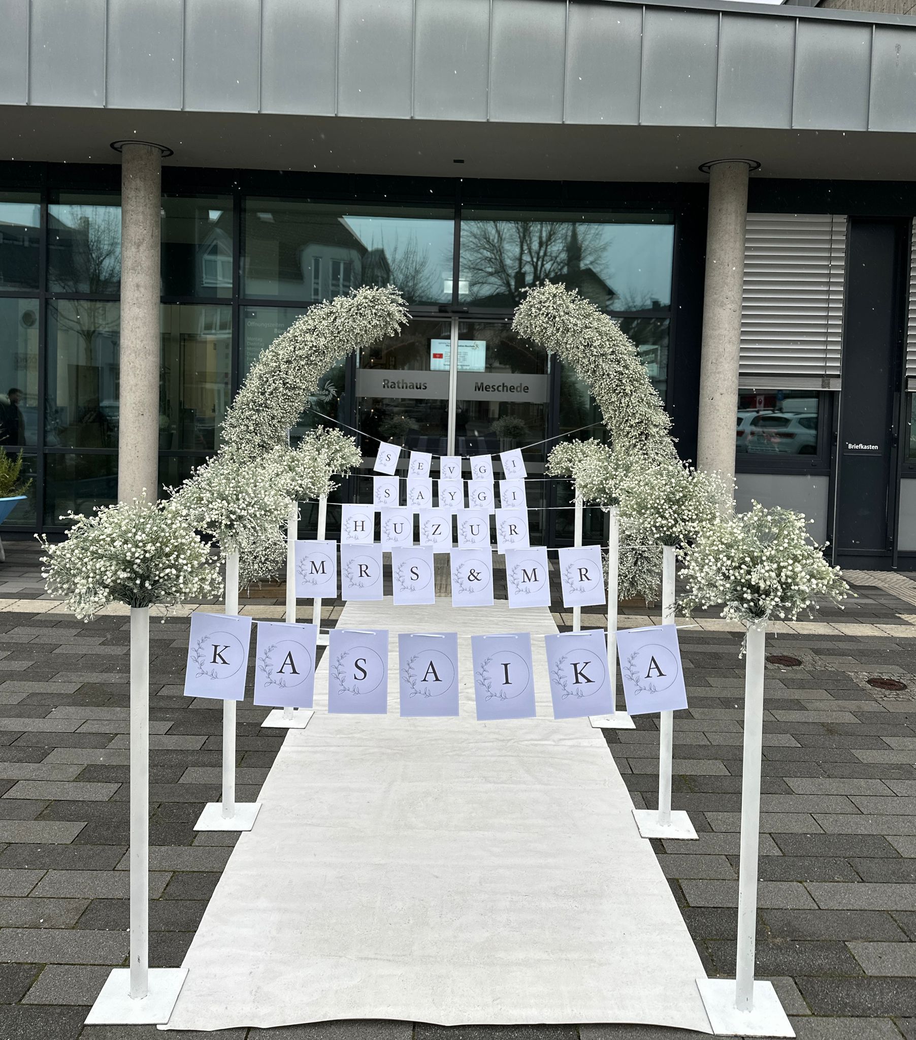 Standesamttrauungen / Eingangsdekoration 14